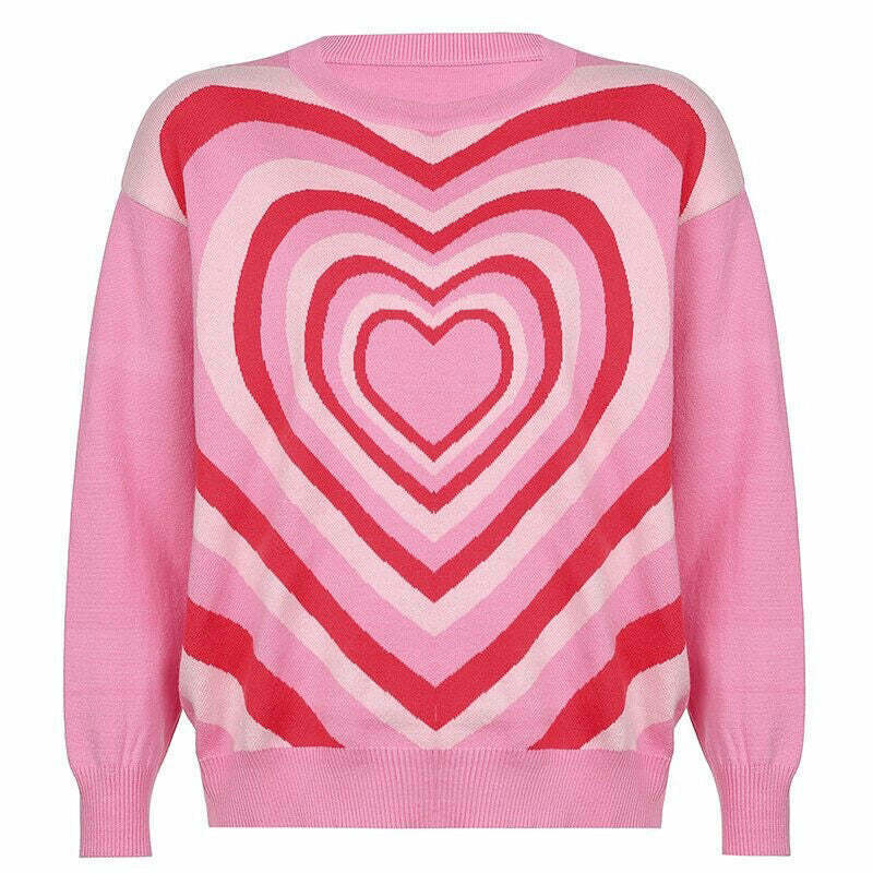 Spreading Love Aesthetic Jumper - Trendy Y2K Fashion for Casual Outfits & Grunge Style