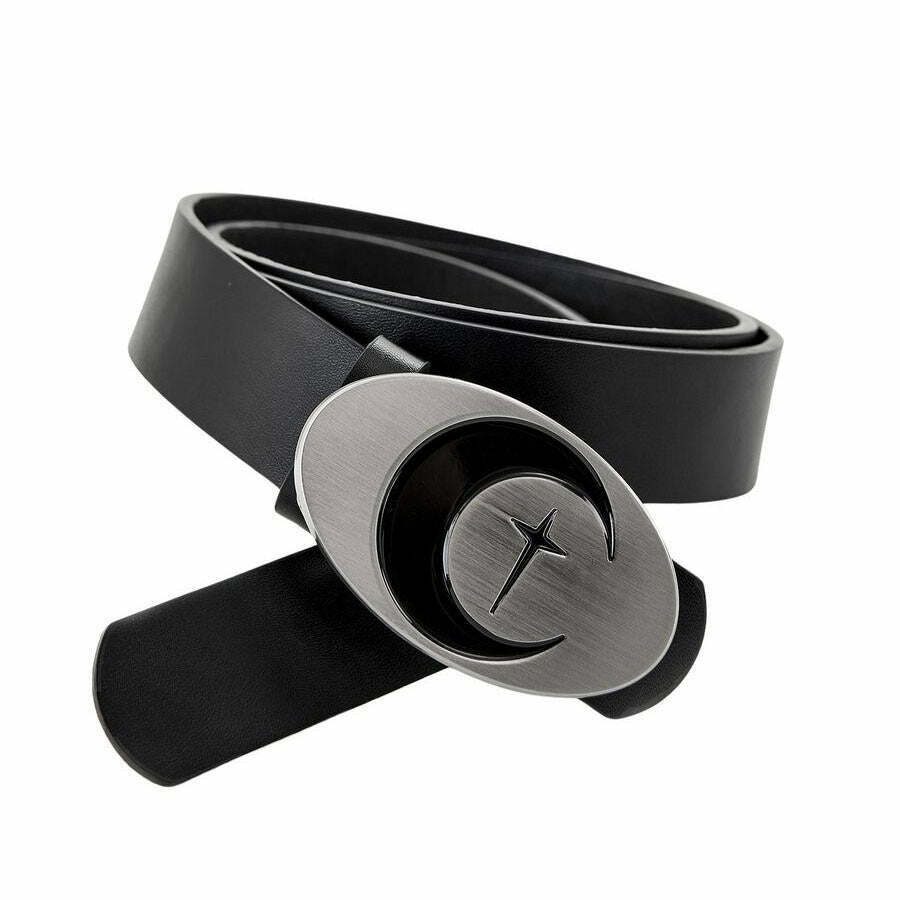 Star & Moon Buckle Belt - Y2K Fashion Accessory for Grunge and Stylish Outfits