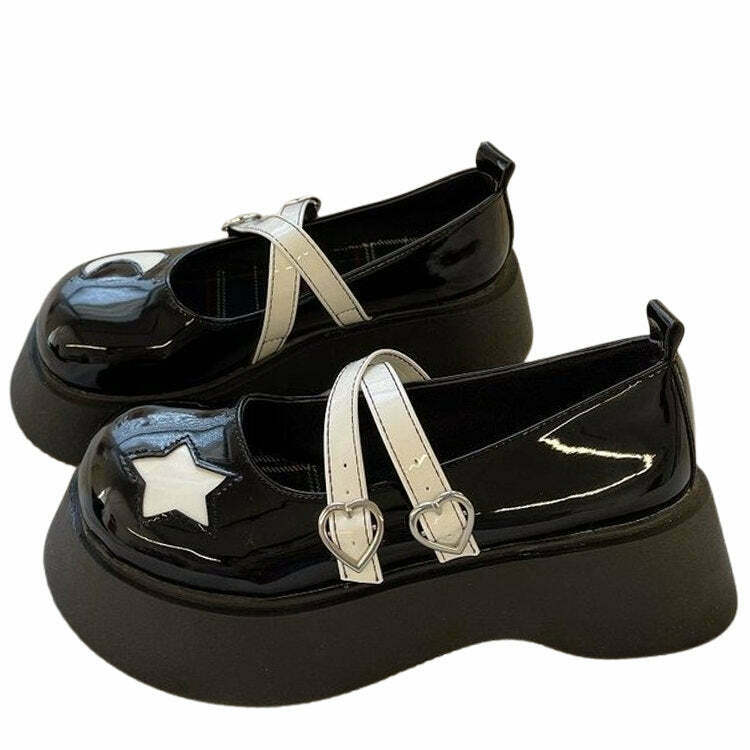 Star & Moon Platform Sandals for Trendy Y2K Style - Perfect for Modern Outfits