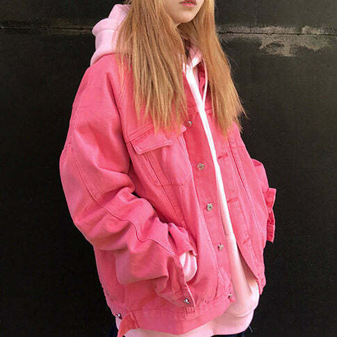 Strawberry Milkshake Jacket - Trendy Y2K Core Fashion for Retro Style Enthusiasts