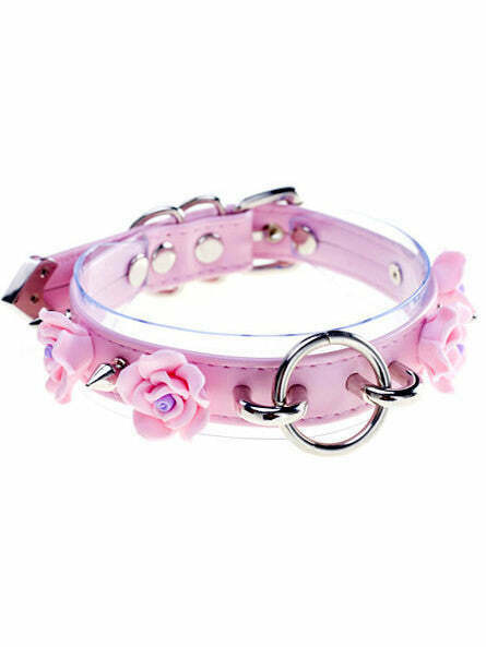 Stylish Gothic Roses Choker - Perfect Accessory for Y2K Fashion and Baggy Outfits