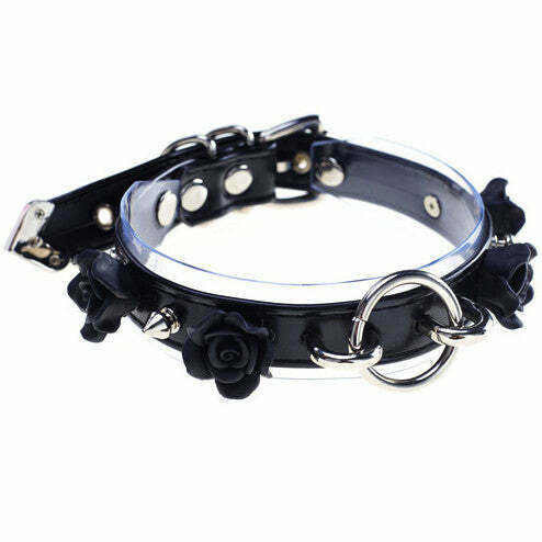 Stylish Gothic Roses Choker - Perfect Accessory for Y2K Fashion and Baggy Outfits