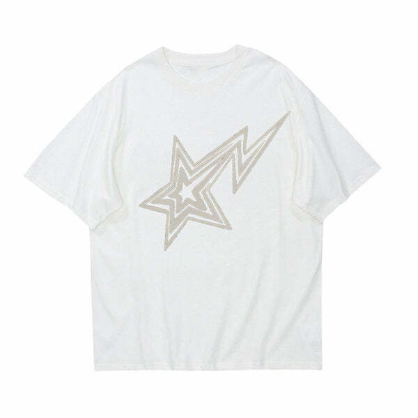 Superstar Behavior Graphic T-Shirt - Y2K Fashion Icon with Bandana Style & Grunge Vibes