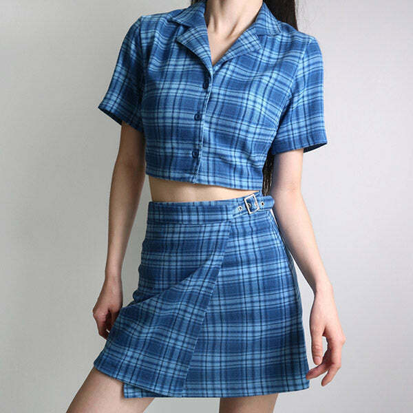 Sweet Dress Code Multicolor Plaid Skirt - Y2K Grunge & Emo Fashion Statement