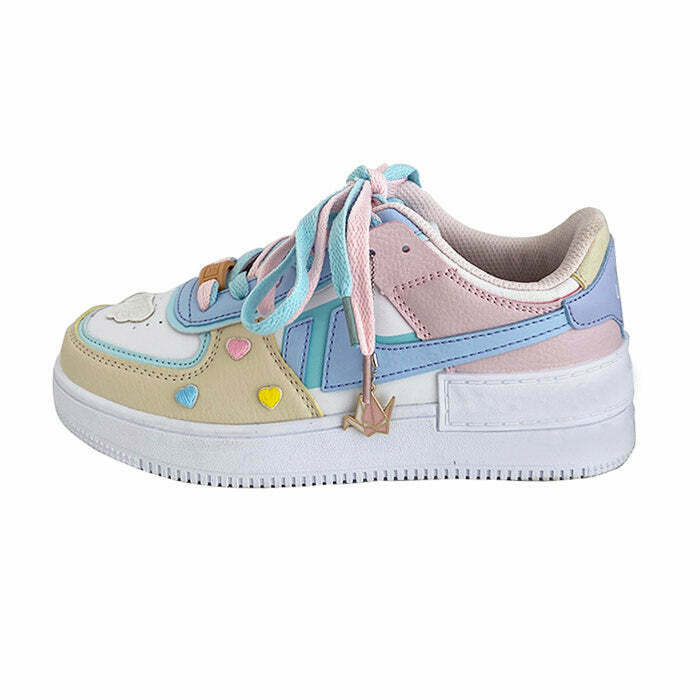 Sweet Like Candy Sneakers - Y2K Style Footwear for Trendy Outfits and Winter Fashion