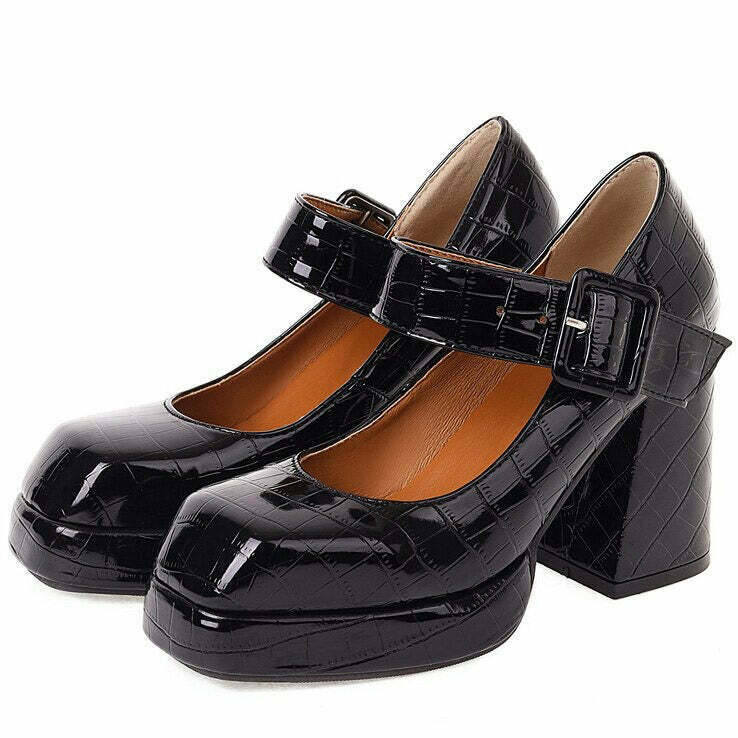 Trendy 2.0 Mary Jane Heels for Y2K Fashion: Elevate Your 90s Grunge Style Today!