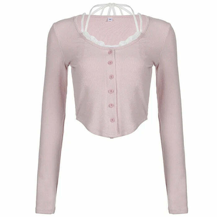 Trendy Baby Layered Pink Top - Y2K Fashion Inspired for Gen Z Style Enthusiasts