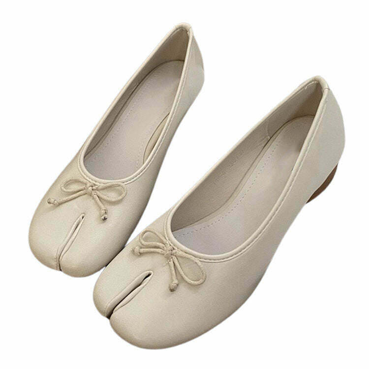 Trendy Ballet Core Bow Sandals for Y2K Fashion - Perfect for Modern Party Outfits