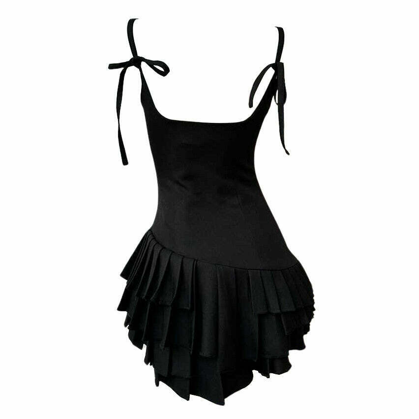 Trendy Balletcore Aesthetic Pleated Dress - Y2K Style for Fashion-Forward Looks