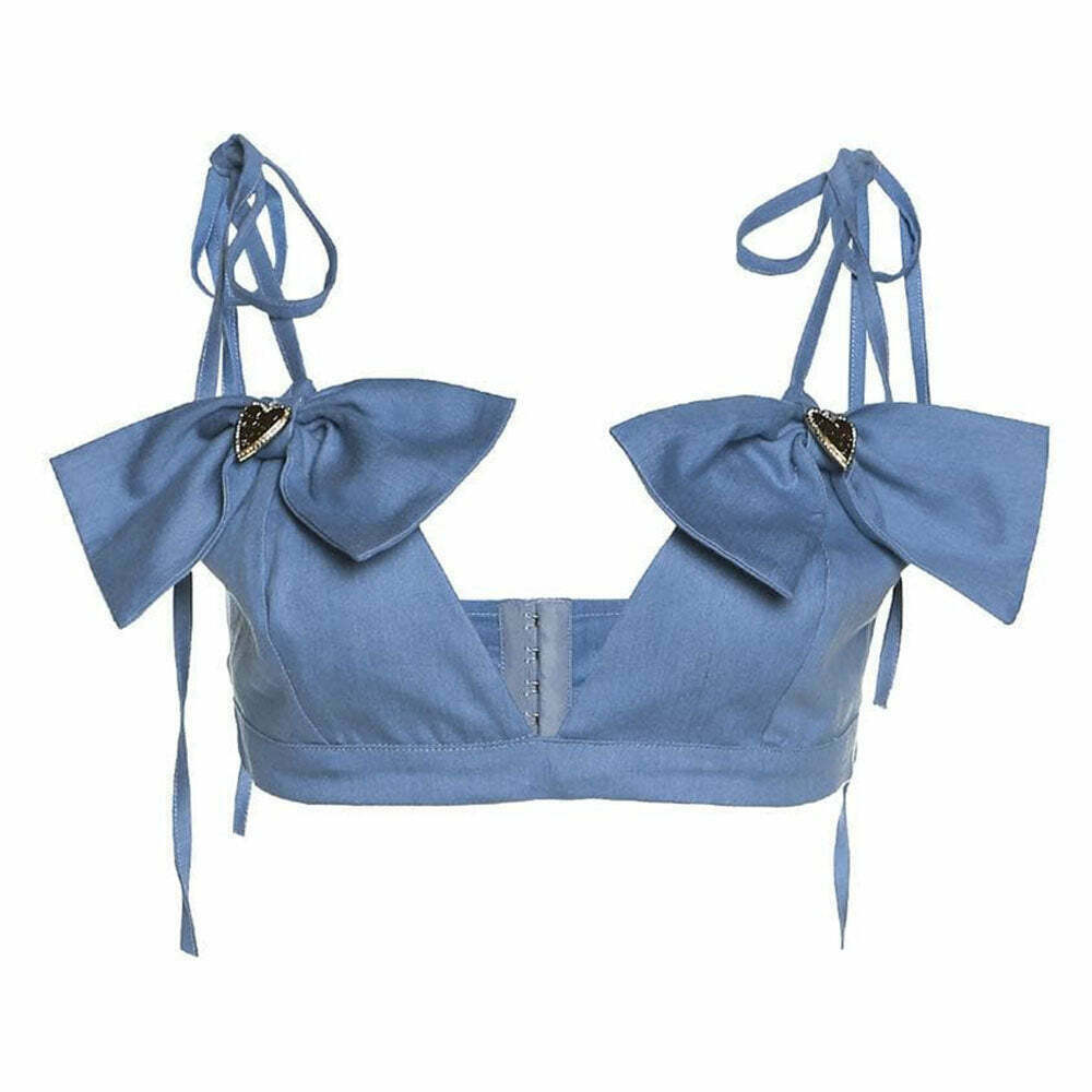 Trendy Bow Tie Backless Cami Top - Y2K Style for Women | Cute 2000s Fashion Essential