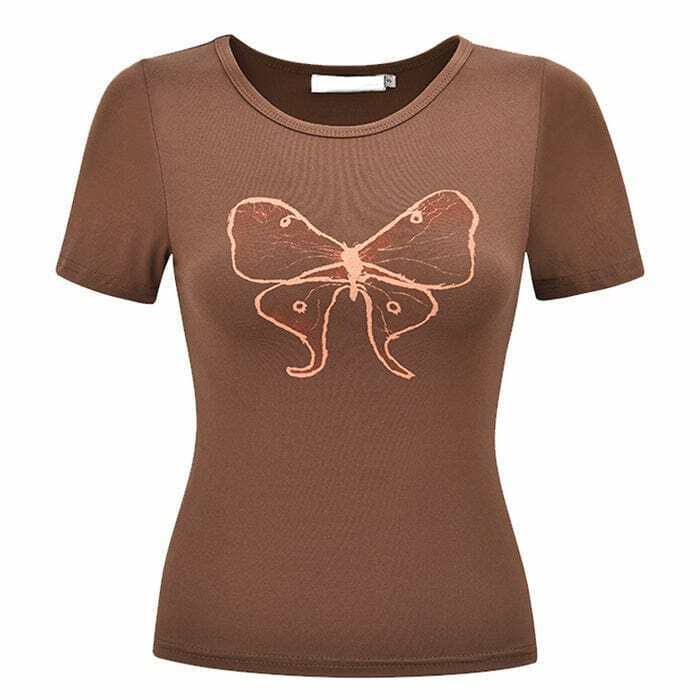 Trendy Butterfly Aesthetic Top - Lace & Denim Styles for Y2K Fashion Lovers