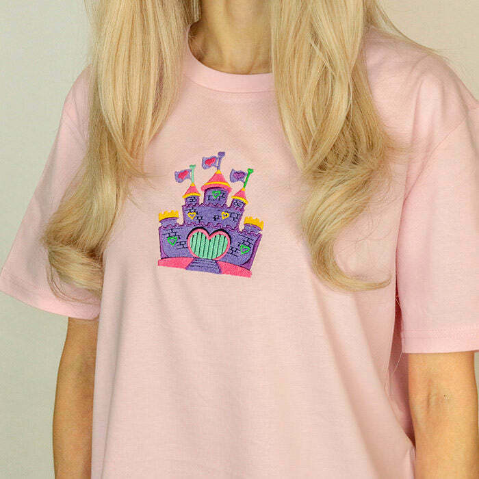 Trendy Castle T-Shirt for Y2K Fashion Icons - Stylish Dark Outfits & Unique Designs