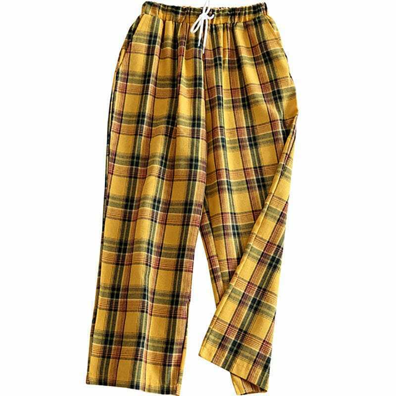 Trendy Casual Plaid Pants for Y2K Fashion: Embrace McBling & Grunge Styles