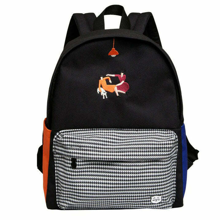 Trendy Cat Ladies Backpack - Y2K Style Goth & Grunge Fashion for Cat Lovers