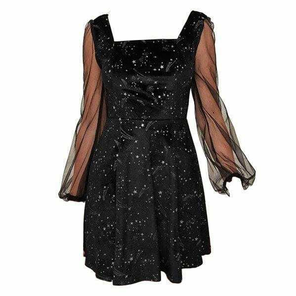 Trendy Constellation Dress for Y2K Fashion: Perfect for Summer Outfits and Grunge Style