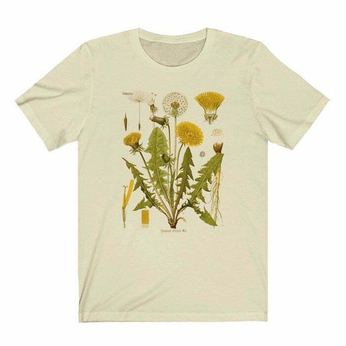 Trendy Dandelion T-Shirt for Y2K Fashion Lovers - Vintage 90s Style Essential