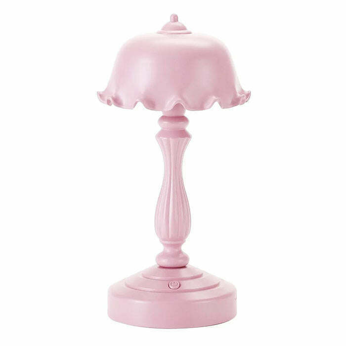 Trendy Danish Pastel Table Lamp - Perfect for Y2K Fashion and Aesthetic Home Decor