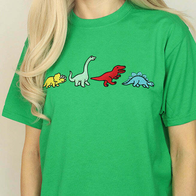 Trendy Dinosaur Family T-Shirt - Y2K Style for Women & Kids - Perfect for TikTok & Roblox