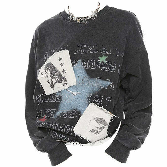 Trendy Downtown Girl Aesthetic Sweatshirt for Y2K Style and Grunge Fashion Lovers