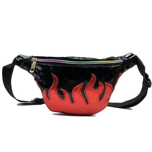 Trendy Flamin' Fanny Pack - Y2K Style Accessory for Grunge and Streetwear Outfits