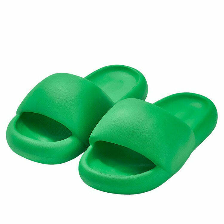 Trendy Foam Street Slippers for Y2K Grunge Style - Embrace 90s Fashion Today!