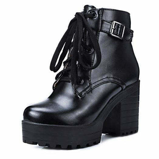 Trendy Heeled Ankle Boots for Y2K Fashion Lovers - Stylish Footwear for Modern Outfits