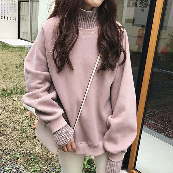 Trendy High Neck Sweatshirt for Y2K Style Outfits - Perfect for Summer and Casual Looks