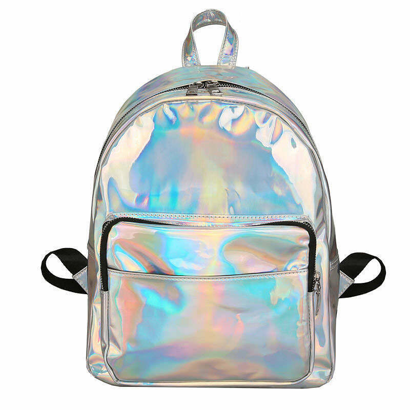 Trendy Holo Mini Backpack for Y2K Fashion: Perfect for Cute Outfits & Grunge Styles