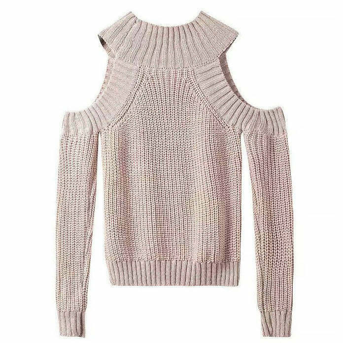 Trendy Knit Off Shoulder Sweater - Y2K Style for Summer Fashion & Retro Vibes