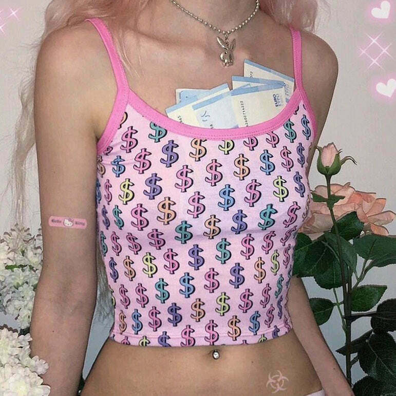 Trendy Made Of Money Tank Top - Y2K Fashion for Gen Z, Retro Style & TikTok Outfits