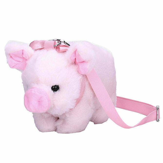 Trendy Mini Pig Shoulder Bag for Y2K Fashion: Perfect for Cyber Style & Grunge Outfits