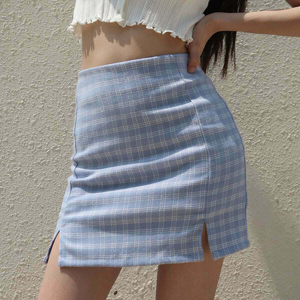 Trendy Missed Calls Mini Skirt - Pleated Denim, Boho Style, Lace-Up & Vintage Vibes