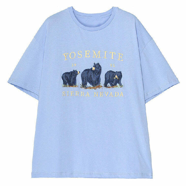 Trendy Nevada Bear T-Shirt for Y2K Fashion Lovers - Perfect for Skater and Concert Outfits