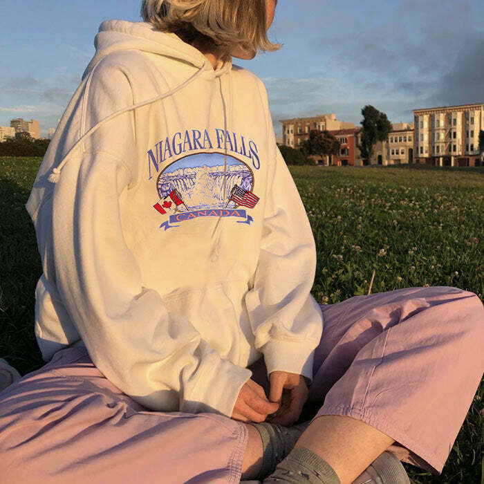 Trendy Niagara Falls Hoodie for Y2K Fashion Lovers - Retro Style & Emo Vibes