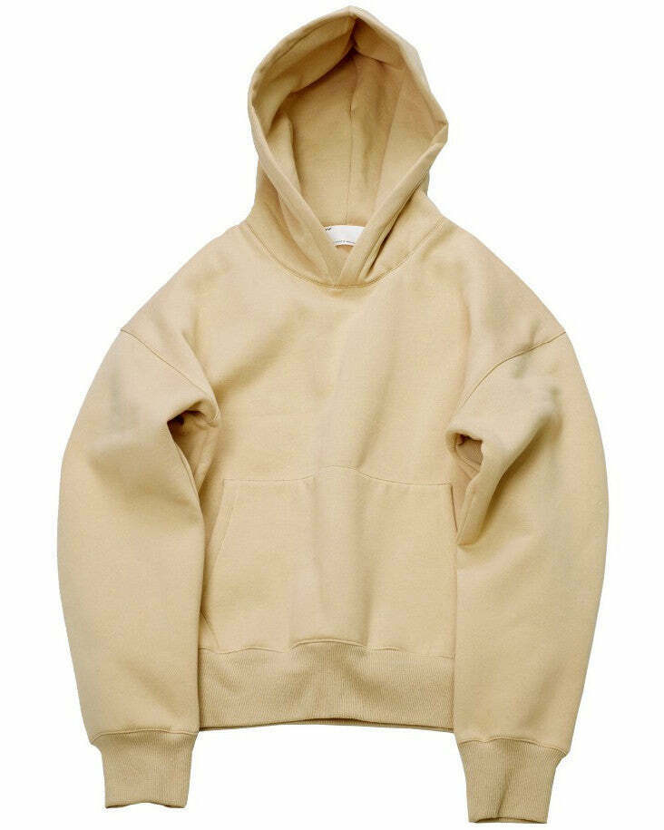 Trendy Nude Hoodie for Y2K Fashion: Perfect for Skater, Grunge, and Bratz Outfits