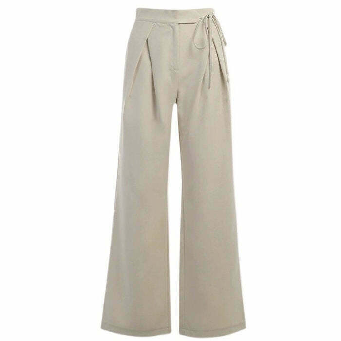 Trendy Old Money Wide Pants for Y2K Fashion - Stylish Brown Pants for Cute Outfits