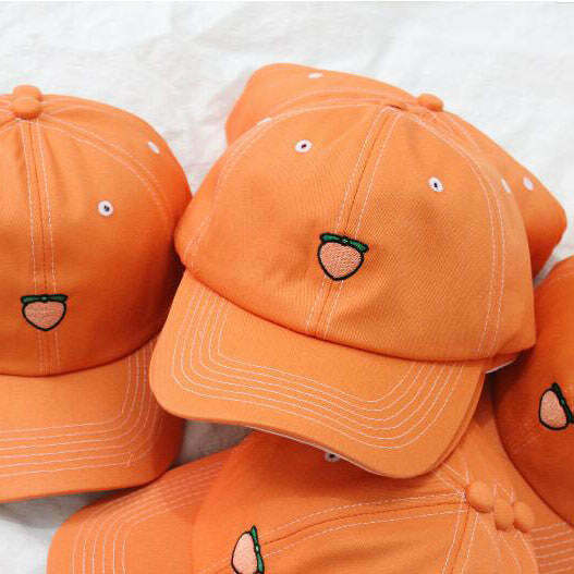 Trendy Peach Dad Hat for Y2K Fashion Lovers - Indie Style & Grunge Aesthetic Accessory