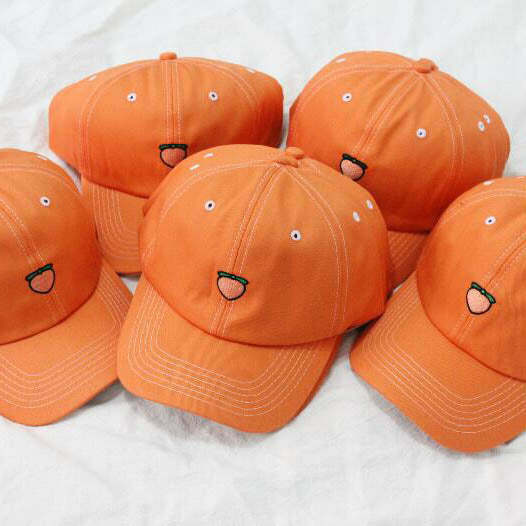 Trendy Peach Dad Hat for Y2K Fashion Lovers - Indie Style & Grunge Aesthetic Accessory