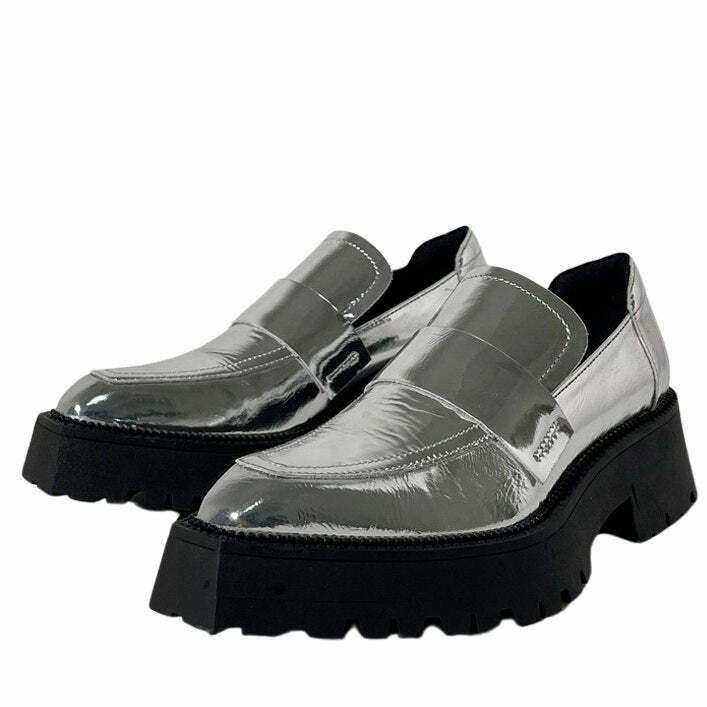 Trendy Personal Growth Platform Loafers for Y2K Fashion, Hip Hop, and Grunge Styles