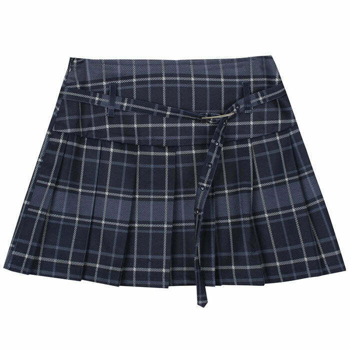 Trendy Preppy Aesthetic Multicolor Plaid Skirt for Y2K Fashion & Winter Style