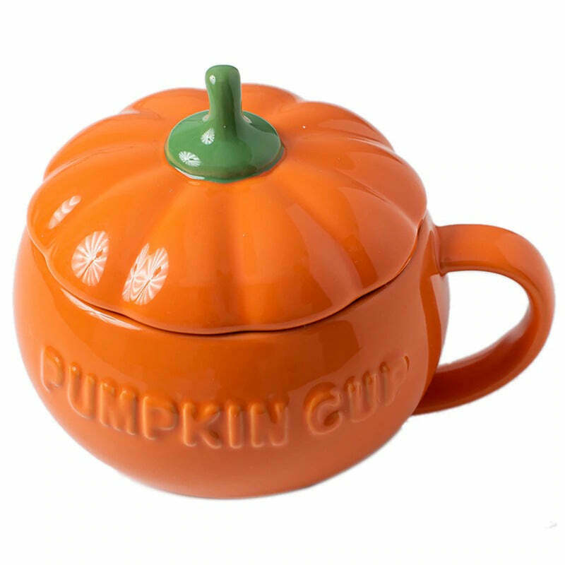 Trendy Pumpkin Shaped Mug for Y2K Cyber Style Lovers - Perfect for Grunge & Hip Hop Fashion