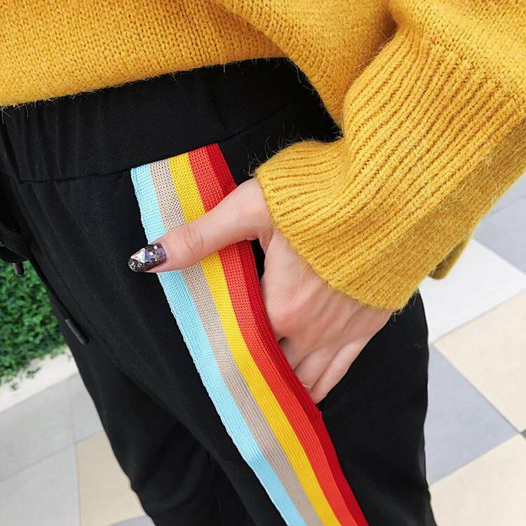 Trendy Rainbow Pants for Y2K Fashion: Sporty & Stylish Outfits for Every Occasion