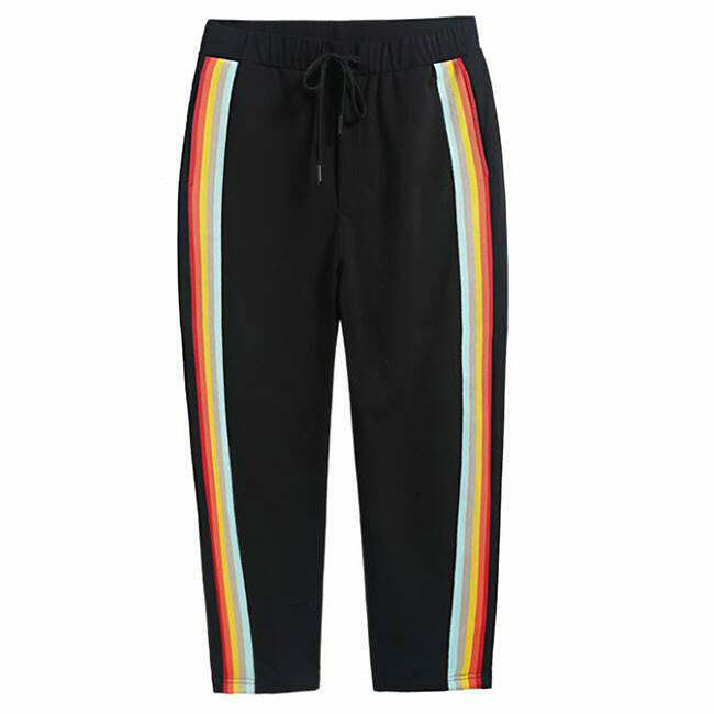 Trendy Rainbow Pants for Y2K Fashion: Sporty & Stylish Outfits for Every Occasion