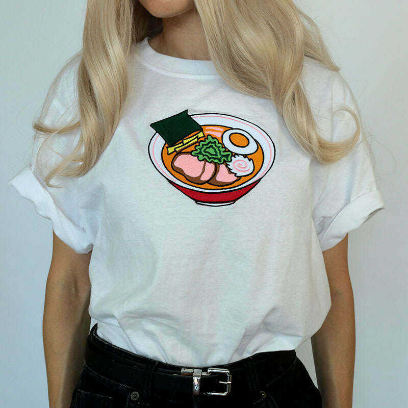 Trendy Ramen Tee - Y2K Graphic T-Shirt for Gacha Outfits & Grunge Fashion Lovers