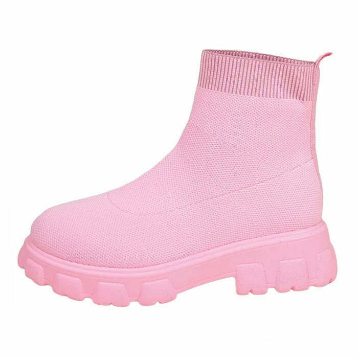 Trendy Soft Girl Ankle Boots for Y2K Fashion - Perfect for Cute Outfits & Emo Styles