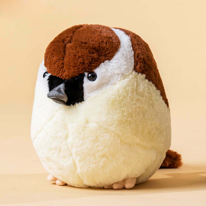 Trendy Sparrow Plush Toy - Y2K Style Plushie for Fashion Lovers and Collectors