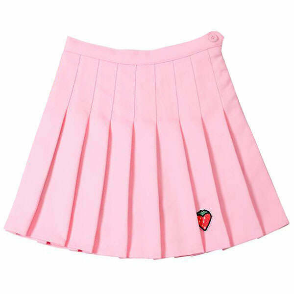 Trendy Strawberry Mini Skirt for Y2K Fashion Lovers - Embrace the Y2K Drip Style