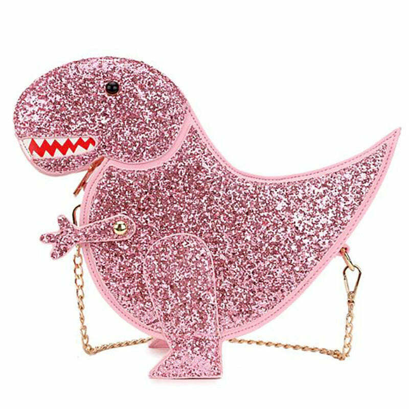 Trendy T-Rex Mini Handbag for Y2K Fashion: Perfect for Grunge and Skate Style Outfits