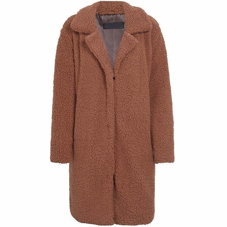 Trendy Teddy Bear Coat for Y2K Style: Embrace Grunge and Sporty Fashion Vibes