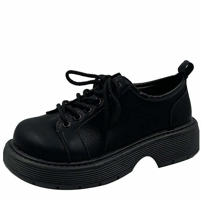 Trendy Teen Craft Lace-Up Oxfords for Y2K Style Outfits and Grunge Fashion Lovers